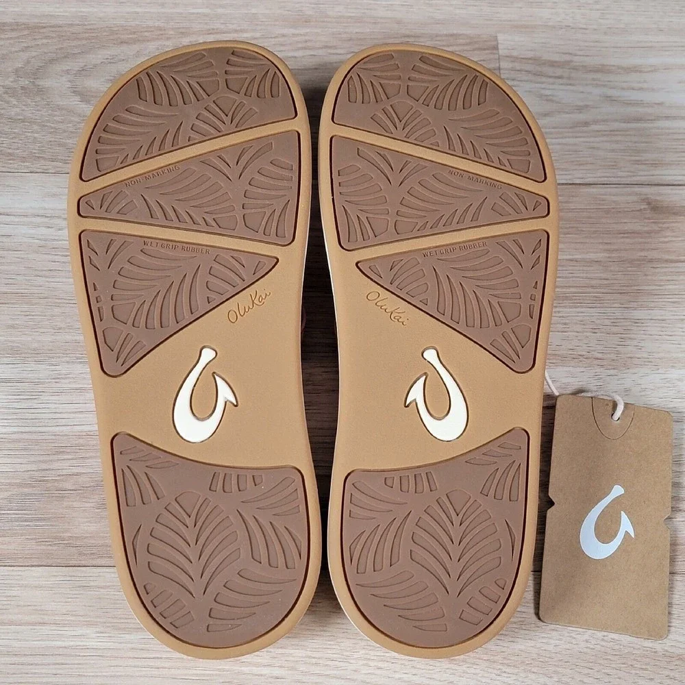 OluKai NU'A PI'O Sandals Womens Size 7 Ash Rose Wai Camo 20445-AVWQ - Picture 4 of 5